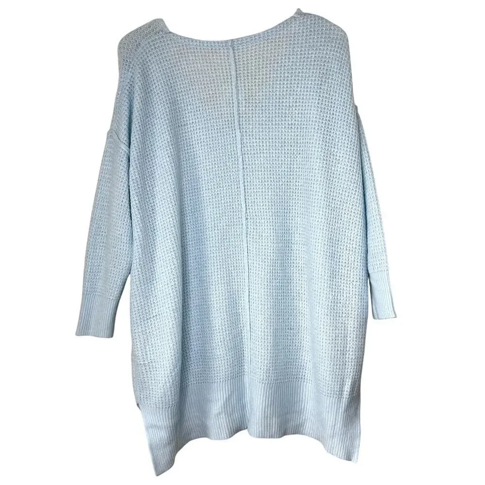 Intimately Free People Cozy Pullover Dress V-Neck Light Blue XS SMALL Knit